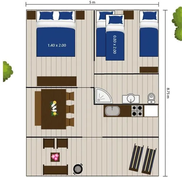 Easyatent Safari Tent Bijela Uvala Mugeba 4*,  Croatia